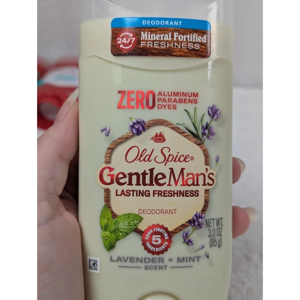 Old Spice - GentleMan's Lavender Mint Deodorant - 3 oz - Aluminum Free - 3-PACK